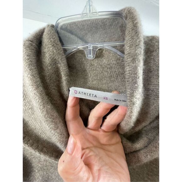 Athleta Cashmere Cascade Cowlneck Sweater Size XS - Picture 7 of 8
